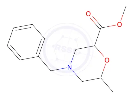 Chemical structure of Methyl 4-benzyl-6-methylmorpholine-2-carboxylate