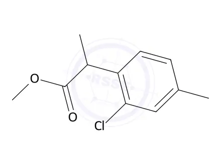 Chemical structure of 2-Chloro-alpha,4-dimethyl-benzeneacetic acid, methyl ester