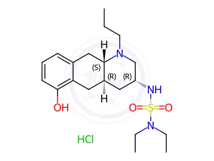 Chemical structure of Quinagolide Hydrochloride
