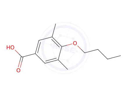 Chemical structure of 4-Butoxy-3,5-dimethylbenzoic acid