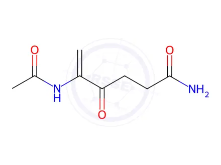 Chemical structure of 5-(Acetylamino)-4-oxo-5-hexenamide
