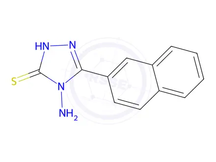 Chemical structure of 4-Amino-3-(naphthalen-2-yl)-1H-1,2,4-triazole-5(4H)-thione
