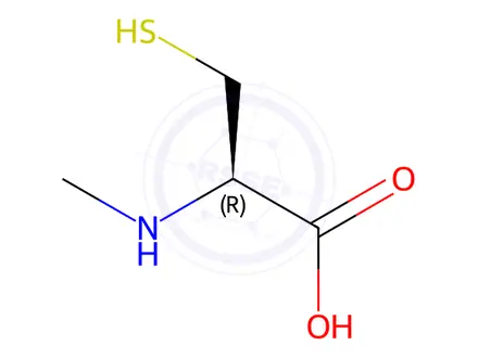Chemical structure of N-methylcysteine