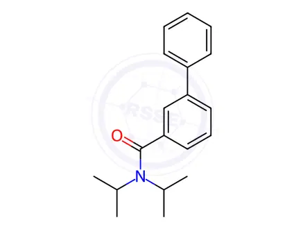 Chemical structure of N,N-Bis(1-methylethyl)[1,1'-biphenyl]-3-carboxamide