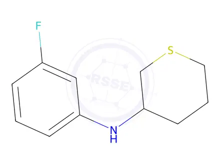 Chemical structure of n-(3-Fluorophenyl)tetrahydro-2h-thiopyran-3-amine