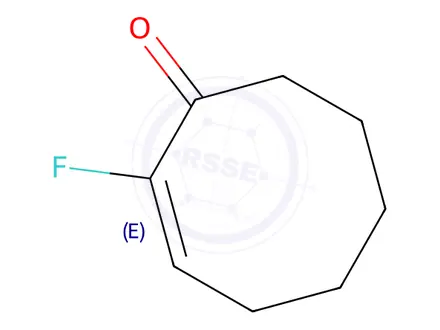 Chemical structure of 2-Fluorocyclooct-2-en-1-one