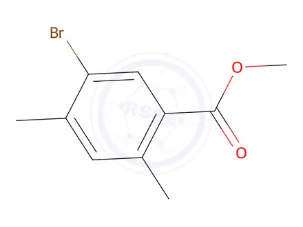 Chemical structure of BENZOIC ACID, 5-BROMO-2,4-DIMETHYL-, METHYL ESTER