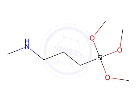 Chemical structure of N-Methylaminopropyltrimethoxysilane
