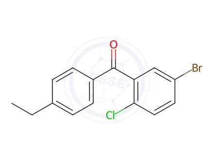 Chemical structure of (5-Bromo-2-chlorophenyl)(4-ethylphenyl)methanone