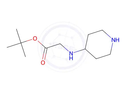 Chemical structure of Tert-butyl piperidin-4-ylglycinate