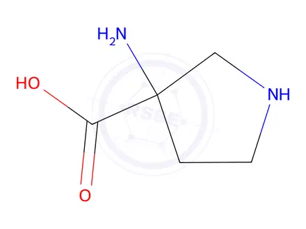Chemical structure of 3-Aminopyrrolidine-3-Carboxylic Acid