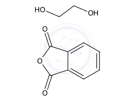 Chemical structure of 1,3-Isobenzofurandione, polymer with 1,2-ethanediol, 2,5-furandione and 2,2-oxybisethanol