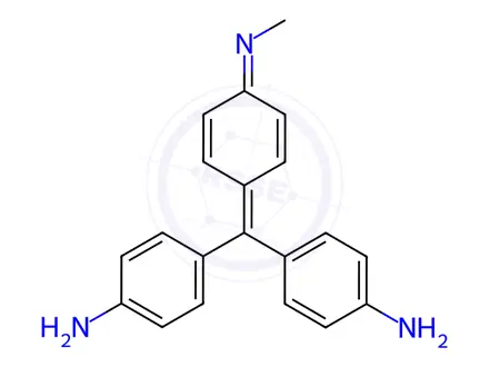 Chemical structure of Pigment Violet 3