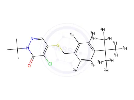 Chemical structure of Pyridaben-d13