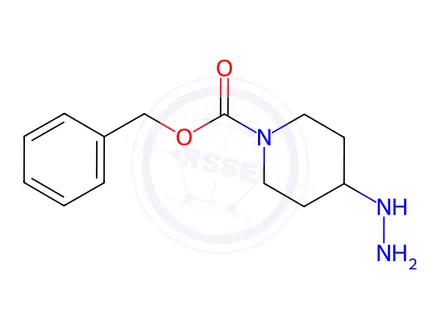 Chemical structure of benzyl 4-hydrazinylpiperidine-1-carboxylate dihydrochloride(WXC02324)