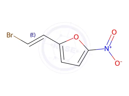 Chemical structure of 2-(2-bromoethenyl)-5-nitrofuran
