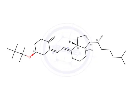 Chemical structure of Vitamin D3 O-t-Butyldimethylsilyl Ether
