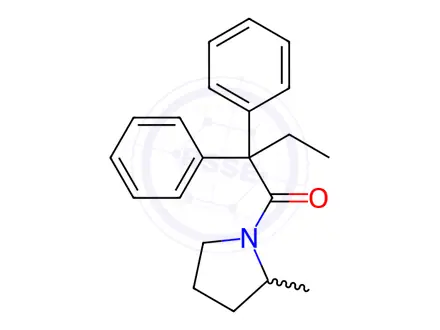 Chemical structure of 1-(2,2-Diphenylbutanoyl)-2-methylpyrrolidine