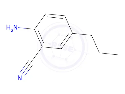 Chemical structure of 2-Amino-5-propylbenzonitrile