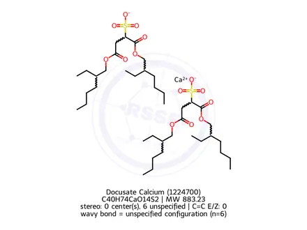 Chemical structure of Docusate Calcium (1224700)