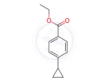 Chemical structure of 4-cyclopyl-benzoic-acid ethyl ester