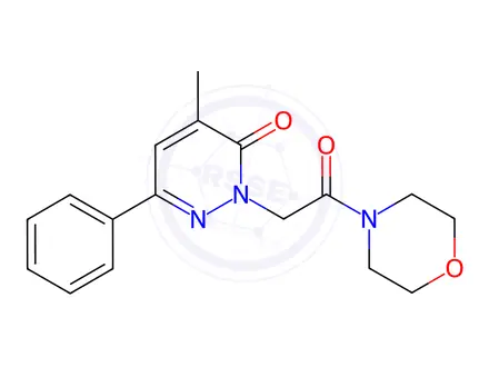 Chemical structure of 2-(Morpholinocarbonylmethyl)-4-methyl-6-phenyl-3(2H)-pyridazinone