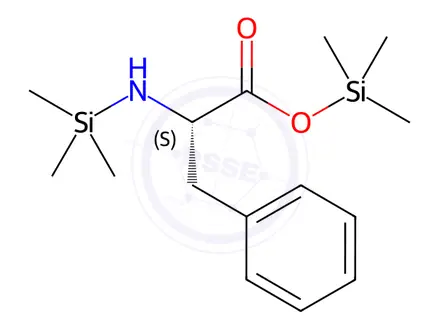 Chemical structure of N-(Trimethylsilyl)-L-phenylalanine trimethylsilyl Ester