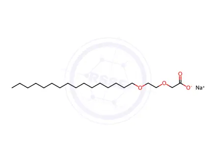 Chemical structure of SODIUM CETETH-13 CARBOXYLATE