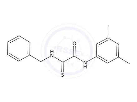 Chemical structure of 2-(Benzylamino)-N-(3,5-dimethylphenyl)-2-thioxoacetamide