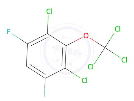 Chemical structure of 2,4-Dichloro-1,5-difluoro-3-(trichloromethoxy)benzene
