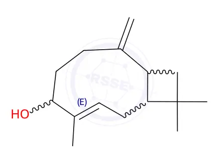 Chemical structure of 4,11,11-Trimethyl-8-methylenebicyclo[7.2.0]undec-3-en-5-ol