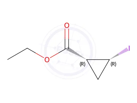 Chemical structure of Ethyl (1R,2R)-2-iodocyclopropane-1-carboxylate