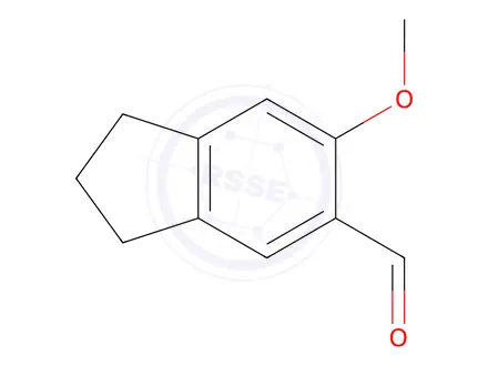 Chemical structure of 2,3-dihydro-6-methoxy-1h-indene-5-carboxaldehyde