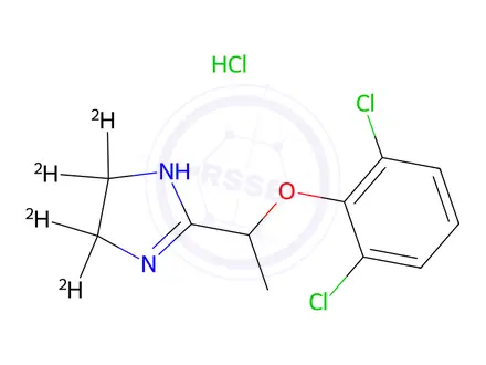 Chemical structure of Lofexidine Hydrochloride-d4
