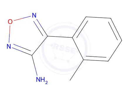 Chemical structure of 4-(2-methylphenyl)-1,2,5-oxadiazol-3-amine