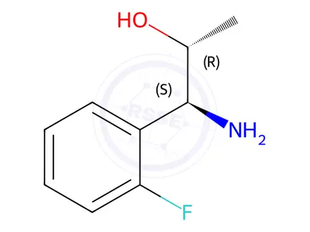 Chemical structure of (1S,2R)-1-AMINO-1-(2-FLUOROPHENYL)PROPAN-2-OL