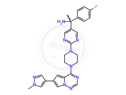 Chemical structure of Avapritinib Impurity 4 (rac-Avapritinib)