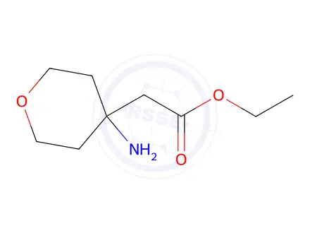 Chemical structure of Ethyl 2-(4-aminooxan-4-yl)acetate