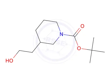Chemical structure of N-Boc-3-(2-hydroxyethyl)piperidine
