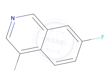 Chemical structure of 4-bromo-7-fluoroisoquinoline
