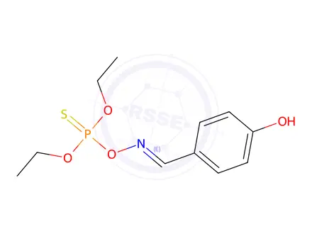Chemical structure of 4-[(diethoxyphosphinothioyloxyamino)methylidene]cyclohexa-2,5-dien-1-o ne