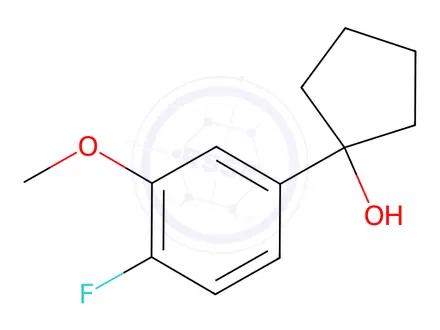 Chemical structure of 1-(4-fluoro-3-methoxyphenyl)cyclopentanol