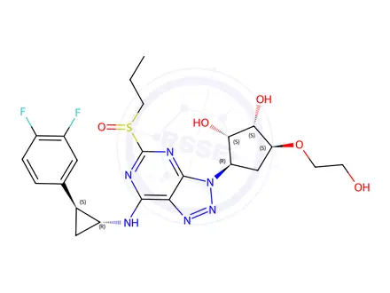 Chemical structure of Ticagrelor Impurity P