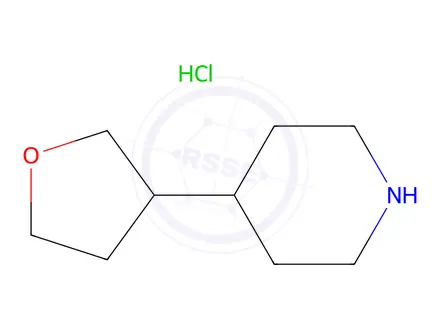 Chemical structure of 4-(Tetrahydrofuran-3-yl)piperidine hydrochloride