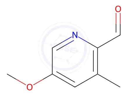 Chemical structure of 5-Methoxy-3-methylpicolinaldehyde