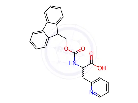 Chemical structure of Fmoc-DL-2-pyridylalanine
