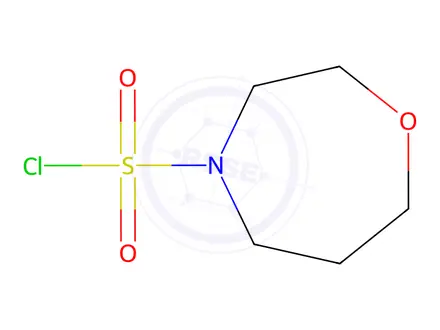 Chemical structure of 1,4-oxazepane-4-sulfonyl chloride