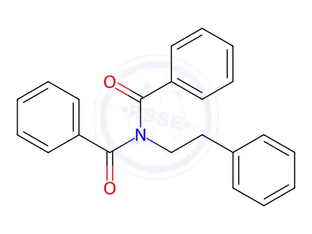 Chemical structure of N-Benzoyl-N-(2-phenylethyl)benzamide