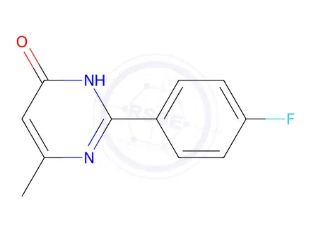 Chemical structure of 2-(4-Fluorophenyl)-6-methylpyrimidin-4(1H)-one
