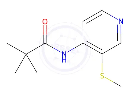 Chemical structure of N-(3-(Methylthio)pyridin-4-yl)pivalamide